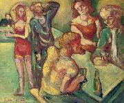 Emile Bernard Au cabaret oil